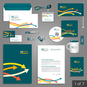 构建专业企业形象 可编辑标识与文件夹模板的设计之道